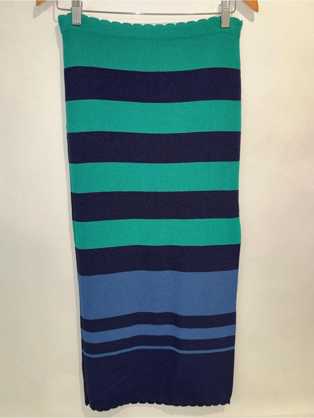 New By Anthropologie Color block Slim Midi Skirt in size medium - Picture 4 of 12